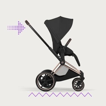 CYBEX Platinum e-Priam Style Podvozok - Zvláda náročný terén