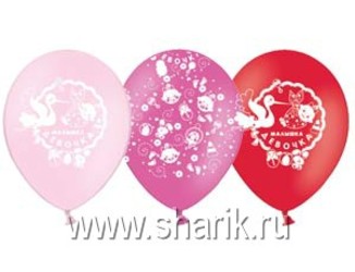Шар 14'' (36см) с рисунком шелкография девочка Шар 14'' (36см) с рисунком шелкография девочка