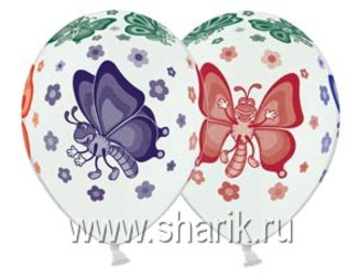 14''(36см) пастель бабочки цв 14''(36см) пастель бабочки цв