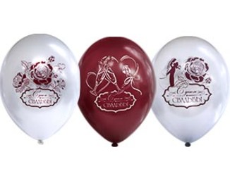 Шар 14'' (36см) с рисунком мет жених и невеста Шар 14'' (36см) с рисунком мет жених и невеста