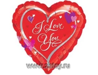 18''(45см) сердце с сердечками 18''(45см) сердце с сердечками