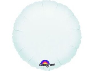 Шар 18'' (45см) круг пастель white Шар 18'' (45см) круг пастель white
