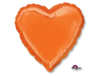 Шар 18'' (45см) сердце металлик orange Шар 18'' (45см) сердце металлик orange