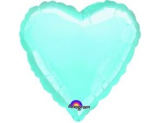 Шар 18'' (45см) сердце пастель blue Шар 18'' (45см) сердце пастель blue