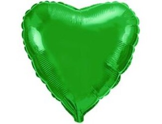 Шар 18'' (45см) сердце металлик green Шар 18'' (45см) сердце металлик green