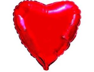 Шар 18'' (45см) сердце металлик red Шар 18'' (45см) сердце металлик red