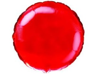 Шар 18'' (45см) круг металлик red Шар 18'' (45см) круг металлик red