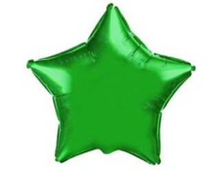 Шар 18'' (45см) звезда металлик green Шар 18'' (45см) звезда металлик green