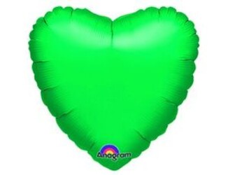 Шар 18'' (45см) сердце металлик green Шар 18'' (45см) сердце металлик green