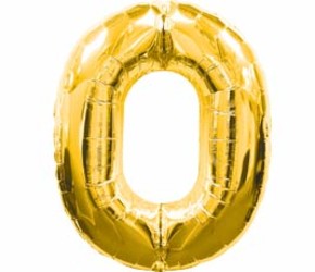 Шар 40'' (106см) цифра gold Шар 40'' (106см) цифра gold