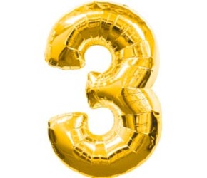 Шар 40'' (106см) цифра gold Шар 40'' (106см) цифра gold