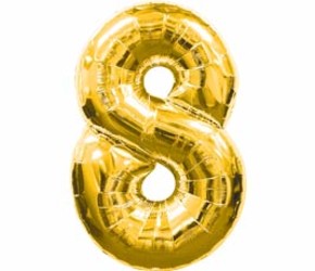 Шар 40'' (106см) цифра gold Шар 40'' (106см) цифра gold