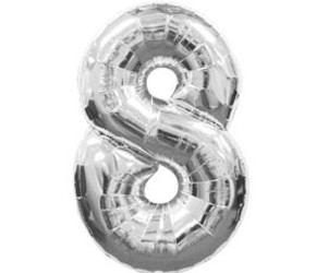 Шар 40'' (106см) цифра silver Шар 40'' (106см) цифра silver