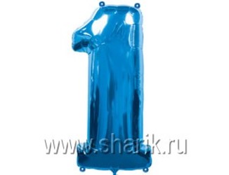 Шар 40'' (106см) цифра blue Шар 40'' (106см) цифра blue
