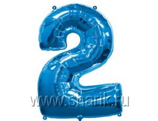 Шар 40'' (106см) цифра blue Шар 40'' (106см) цифра blue