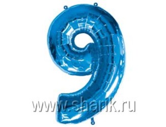 Шар 40'' (106см) цифра blue Шар 40'' (106см) цифра blue