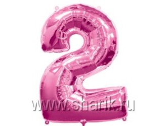 Шар 40'' (106см) цифра pink Шар 40'' (106см) цифра pink