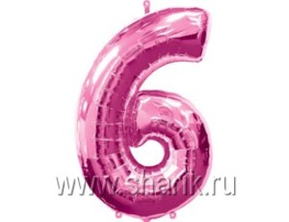 Шар 40'' (106см) цифра pink Шар 40'' (106см) цифра pink