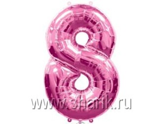 Шар 40'' (106см) цифра pink Шар 40'' (106см) цифра pink