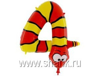 Шар 36'' (91см) цифра змея Шар 36'' (91см) цифра змея