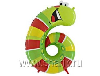Шар 36'' (91см) цифра гусеница Шар 36'' (91см) цифра гусеница