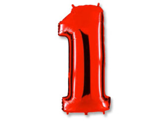 Шар 40'' (106см) цифра red Шар 40'' (106см) цифра red