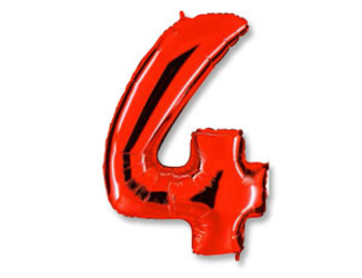 Шар 40'' (106см) цифра red Шар 40'' (106см) цифра red