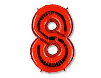 Шар 40'' (106см) цифра red Шар 40'' (106см) цифра red