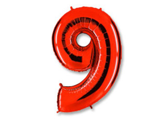 Шар 40'' (106см) цифра red Шар 40'' (106см) цифра red