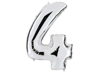 Шар 40'' (106см) цифра silver Шар 40'' (106см) цифра silver