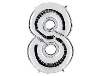 Шар 40'' (106см) цифра silver Шар 40'' (106см) цифра silver