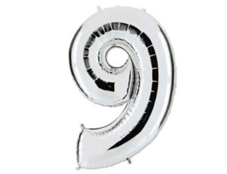 Шар 40'' (106см) цифра silver Шар 40'' (106см) цифра silver