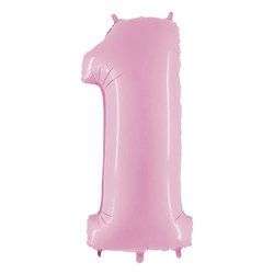Шар 40'' (106см) цифра пастель см pink Шар 40'' (106см) цифра пастель см pink