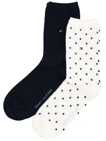 TH WOMEN SOCK DOT 2P