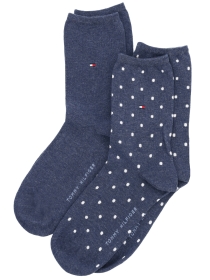 TH WOMEN SOCK DOT 2P