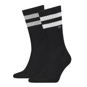 CK MEN SOCK 2P STRIPES