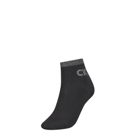 CK WOMEN SHORT SOCK 1P BIG CRYSTAL