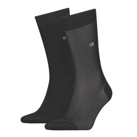 CK MEN SOCK 2P SHADOW RIB