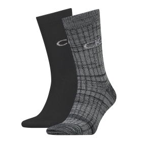 CK MEN SOCK 2P RUNFREE RIB