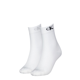 CKJ WOMEN SOCK 2P MODERN MESH, ONE