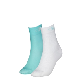 CKJ WOMEN SOCK 2P MODERN MESH, ONE