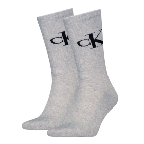 CKJ MEN SOCK 2P MONOGRAM