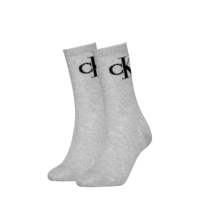 CKJ WOMEN SOCK 2P MONOGRAM