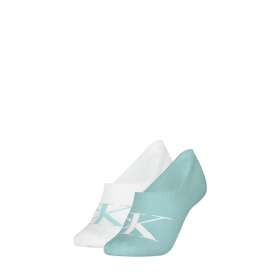 CKJ WOMEN FOOTIE HIGH CUT 2P MONO