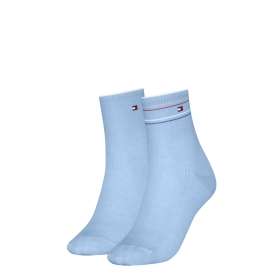 TH WOMEN SHORT SOCK 2P RIB SHINE