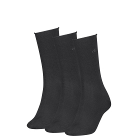 CK WOMEN SOCK 3P ROLLTOP