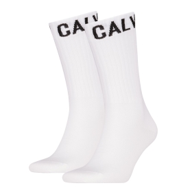 CKJ MEN SOCK 2P RIBBON LOGO