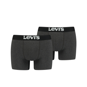 LEVIS MEN SOLID BASIC BOXER 2P