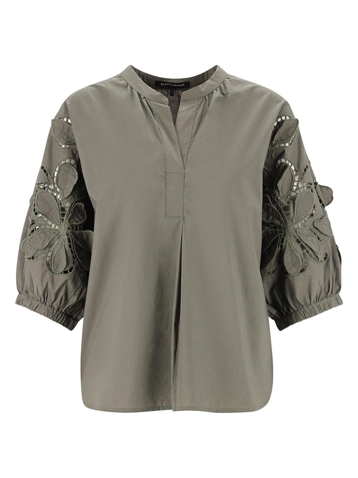 Bluse mit Lochstickerei female
