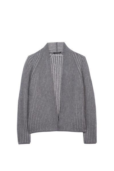 Cardigan in Ripp-Optik